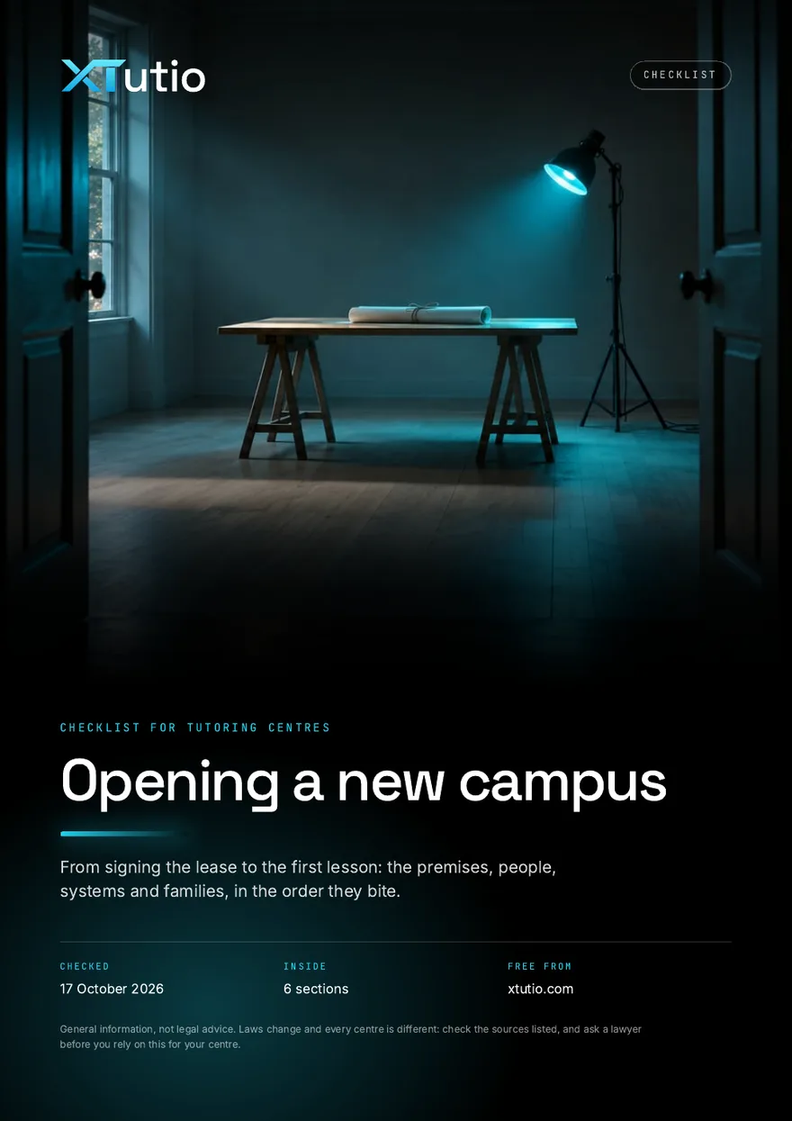 The first page of Opening a new campus: a checklist